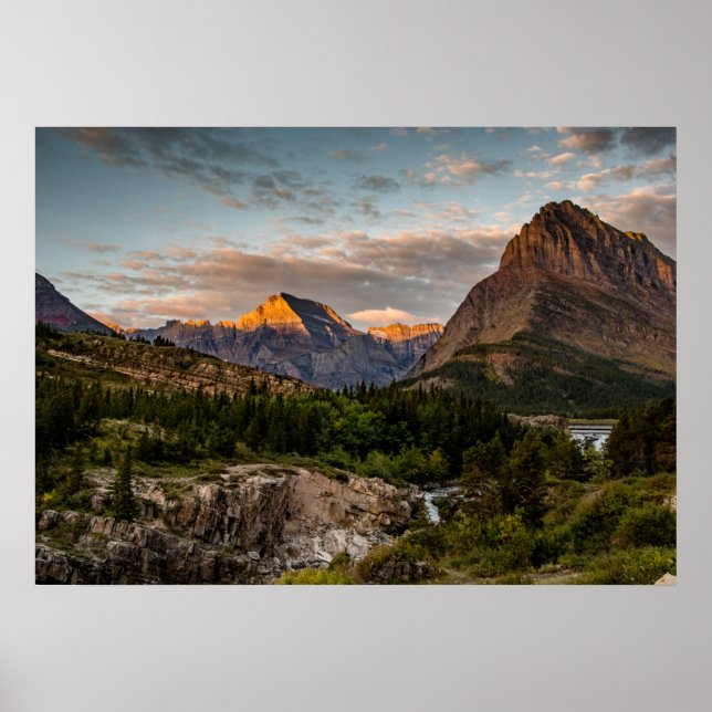 Póster Sunrise at Swiftcurrent Lake (Frente)