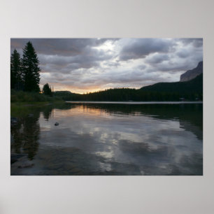 Póster Sunrise at Swiftcurry Lake II