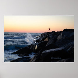 Póster Sunrise at the Jetty - Virginia Beach July 02 2024