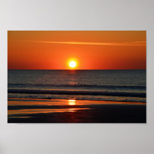 Póster Sunrise Beach Island Beach