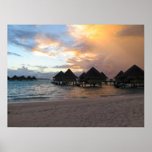 Póster Sunrise Bora Bora