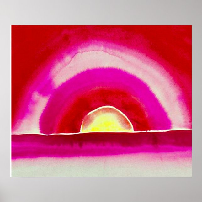 Póster Sunrise, Georgia O'Keeffe, (Frente)