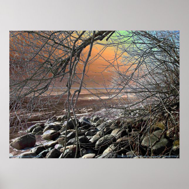 PÓSTER SUNRISE ICE-SCAPE (Frente)