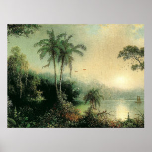 Póster Sunrise in Nicaragua, pintura de M.J. Heade
