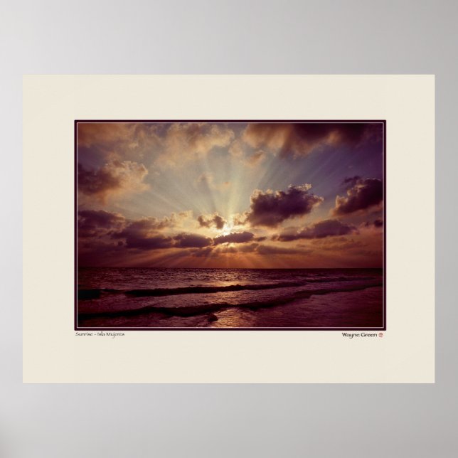 Póster Sunrise - Isla Mujeres - Yucatán - México (Frente)