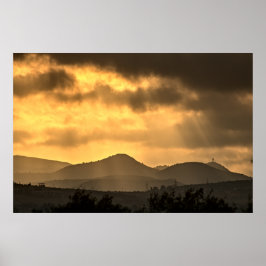 Póster Sunrise over the mountains, Cyprus (2945) Poster