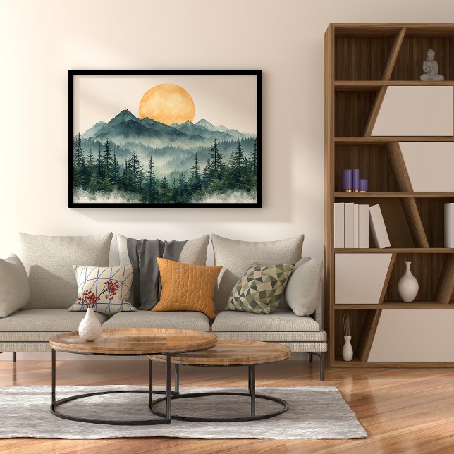 Póster Sunrise Serenity Zen Minimalist Wall Art (Subido por el creador)