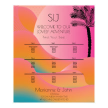 Sunrise Tropical Beach Wedding Ombre Rosa