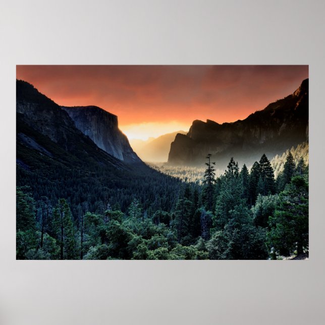 Póster Sunrise | Yosemite National Park (Frente)