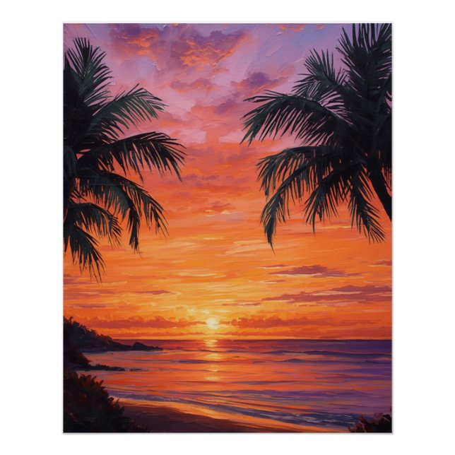 Póster Sunset (Anverso)