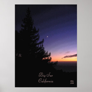 Póster Sunset at Big Sur by Katiamaria Photos & Design TM