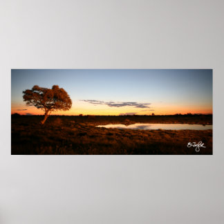 Póster Sunset at Okakuejo