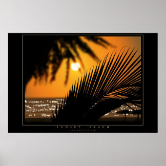 Póster Sunset Beach