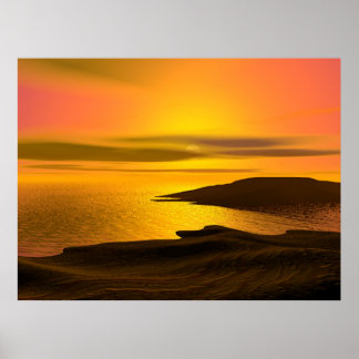 Póster Sunset Beach