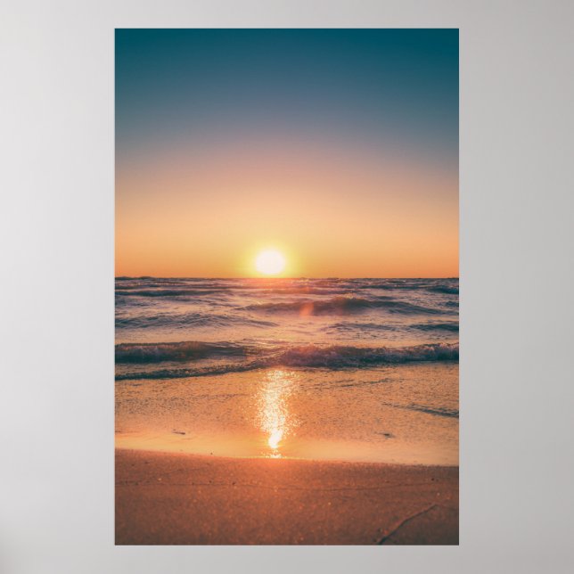 Póster Sunset beach photography #1 (Frente)