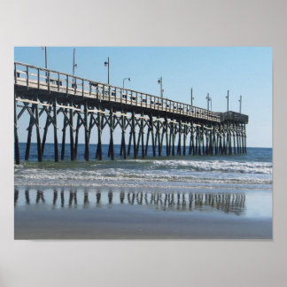 Póster Sunset Beach Pier Carolina del Norte