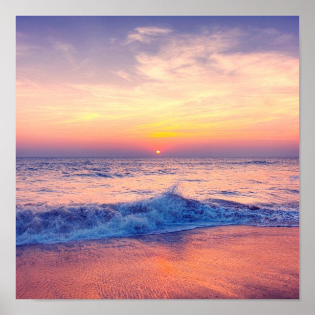 Póster Sunset beach samoa (Frente)