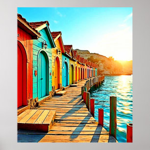 Póster Sunset Bliss: Hues costeros