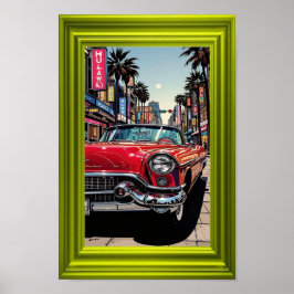 Póster Sunset Boulevard – Classic Convertible