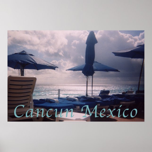 Póster Sunset Cancun México (Frente)