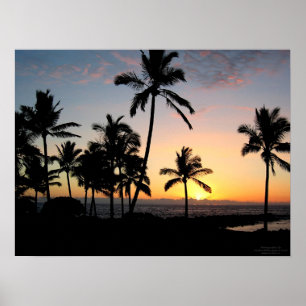 Póster Sunset de Hawái
