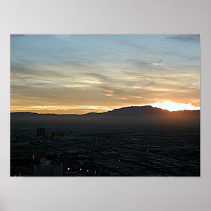 Póster Sunset de Las Vegas