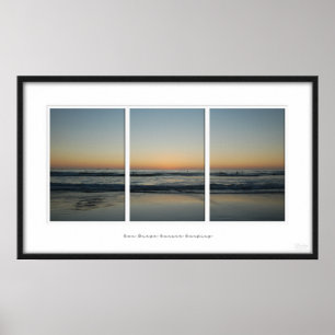 Póster Sunset de San Diego