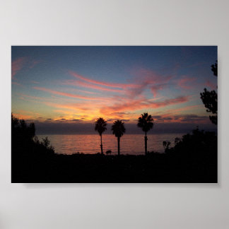 Póster Sunset de San Diego