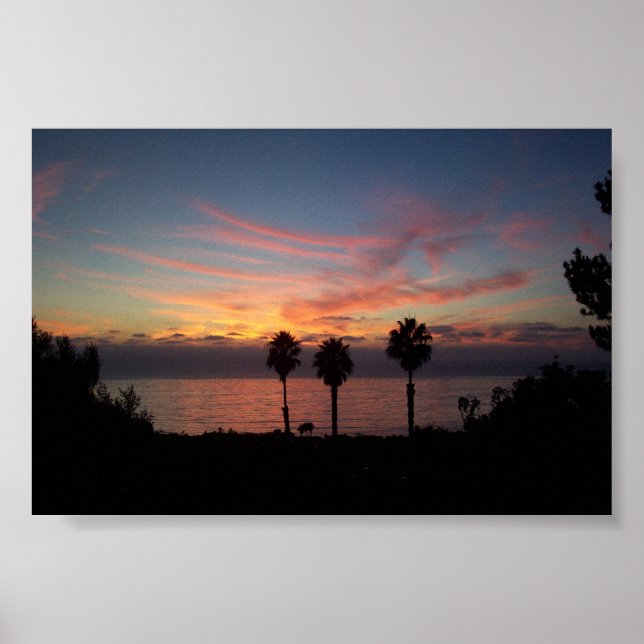Póster Sunset de San Diego (Frente)
