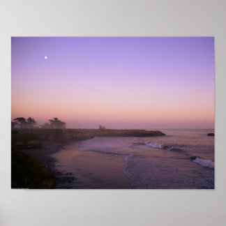 Póster Sunset de Santa Cruz