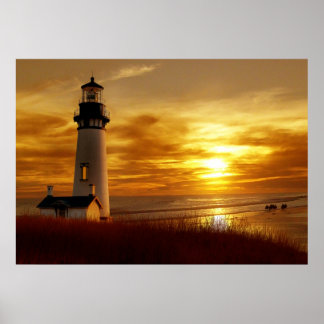 Póster Sunset del Pacífico