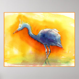 Póster Sunset Egret