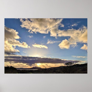 Póster Sunset en Irlanda 6 Canvas Print