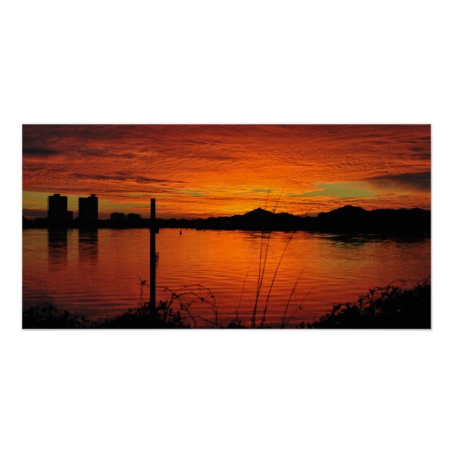Póster Sunset en Pensacola Beach (Anverso)