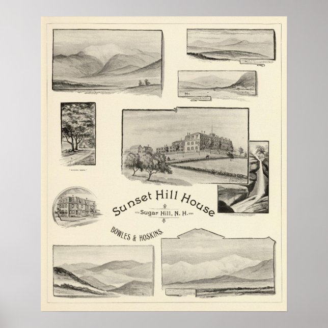 Póster Sunset Hill House, Sugar Hill, NH (Frente)