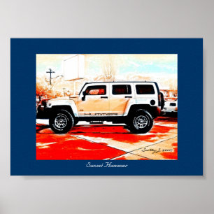 Póster "Sunset Hummer" © 2010 S.J.