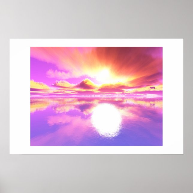 Póster Sunset II brillante (Frente)