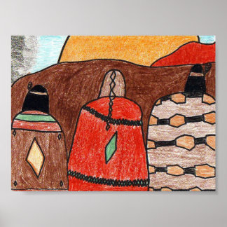 Póster Sunset indio