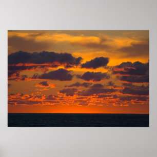 Póster Sunset, Ludington, Michigan