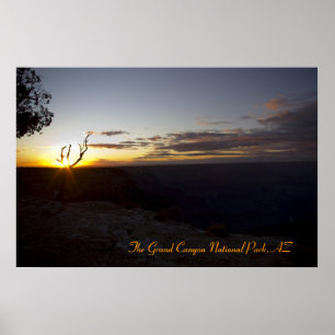 Póster Sunset mágico - Gran Cañón