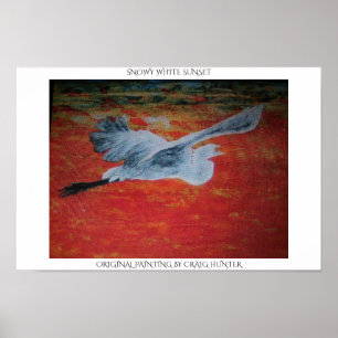 Póster Sunset nevado