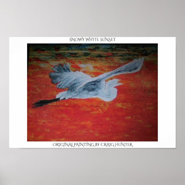 Póster Sunset nevado (Frente)