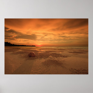 Póster Sunset On A Thai Beach