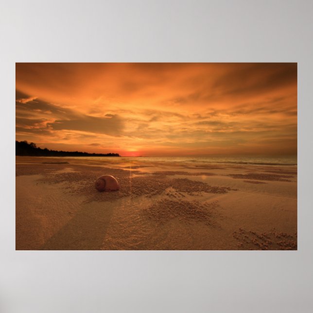 Póster Sunset On A Thai Beach (Frente)