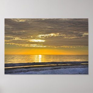 Póster Sunset on Fort Myers Beach, Florida
