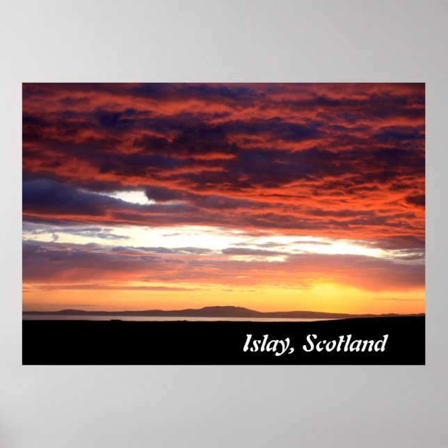 Póster Sunset on Islay, Scotland (Frente)