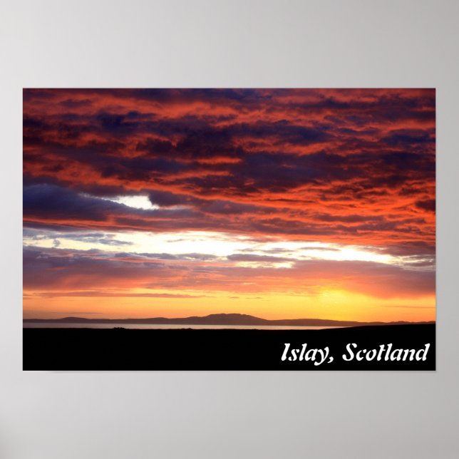 Póster Sunset on Islay, Scotland (Frente)
