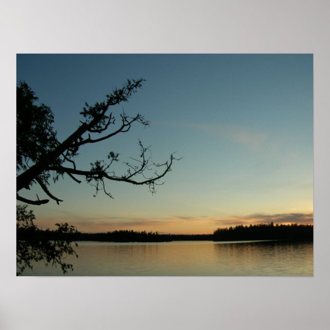 Póster Sunset on Sawbill Lake (Frente)