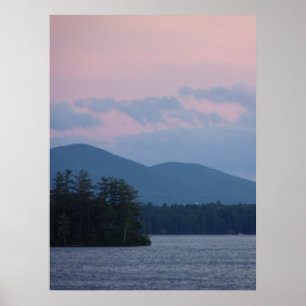 Póster Sunset on the Lake 3