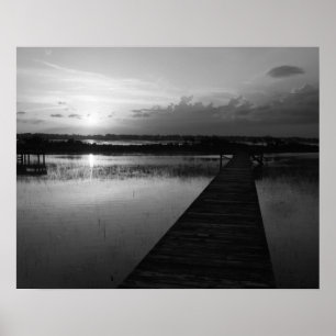 Póster Sunset over Banks Channel